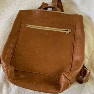 Portland Leather Tote Backpack